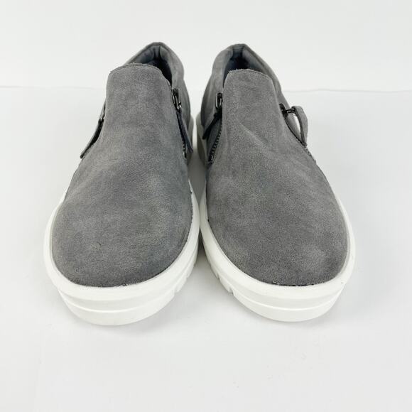 BLONDO Women's Faith Sneaker 9 Dark Grey Suede Waterproof Slip-on NWOB - Picture 5 of 13